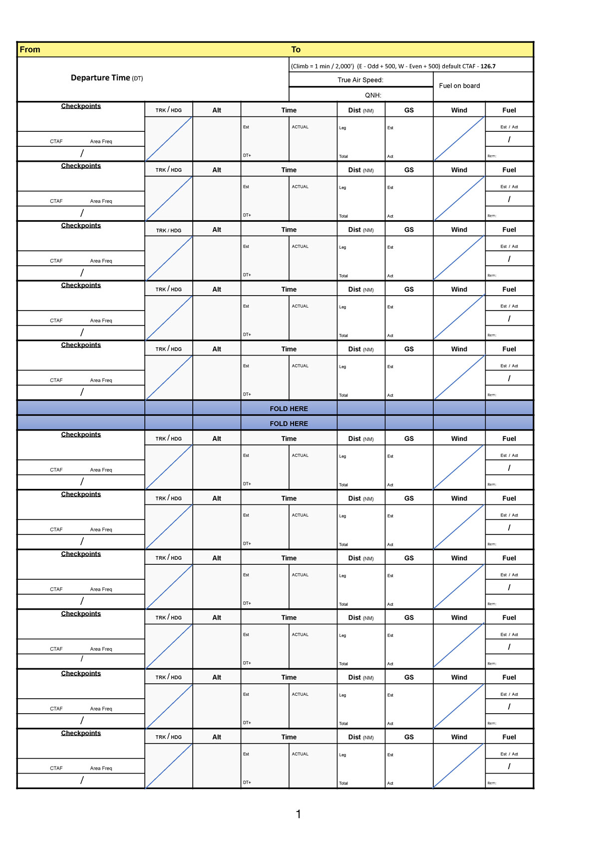 Nav Flight Plan