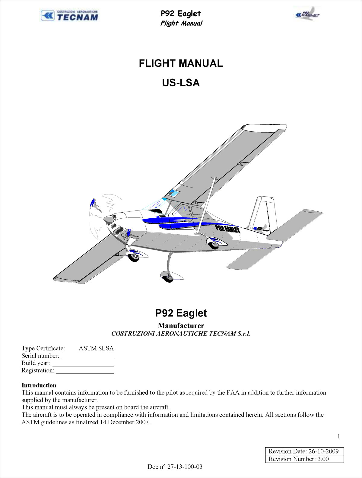 P92 Eaglet POH 1