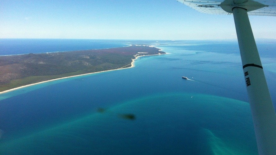 Moreton Bay from 3500 Feet - Fly Now Redcliffe